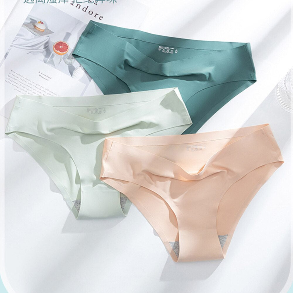 Ice Silk Underwear for Women Invisible Briefs (Packs) – YouthBaee