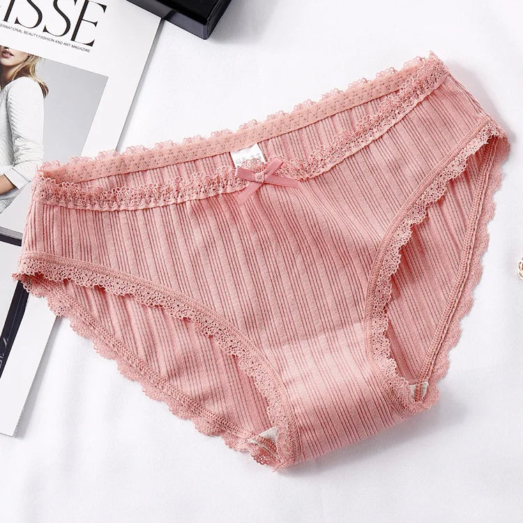 YouthBae's female Panties cotton waist large size cute comfortable briefs