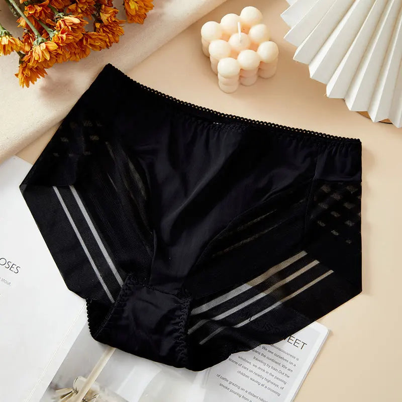 BreatheFit Lace High-Waist Briefs β Summer Tummy Control π«