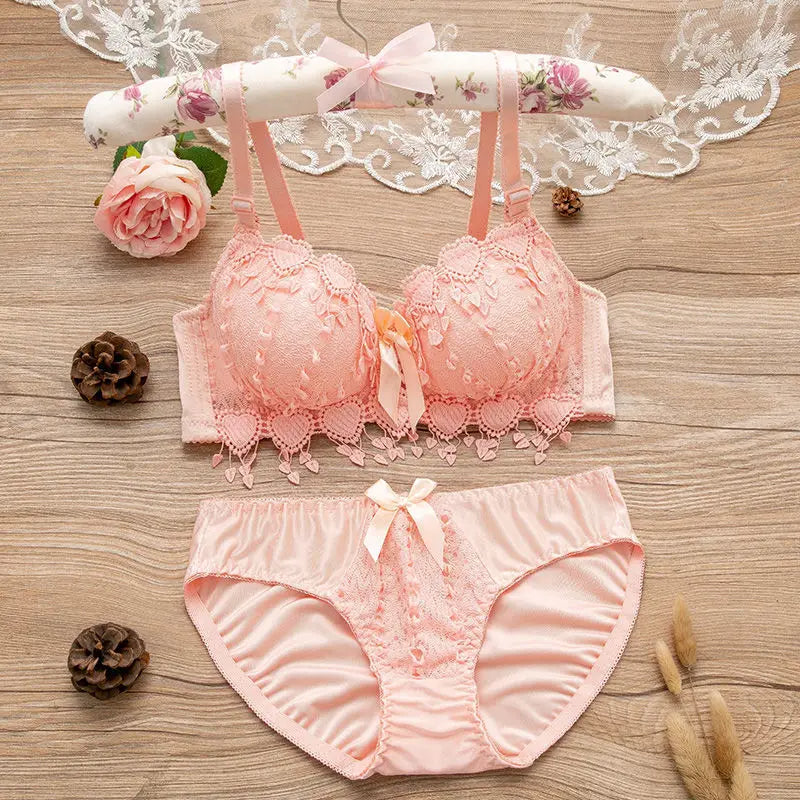 YouthBae Wireless Bra Push Up Sexy Lingerie set