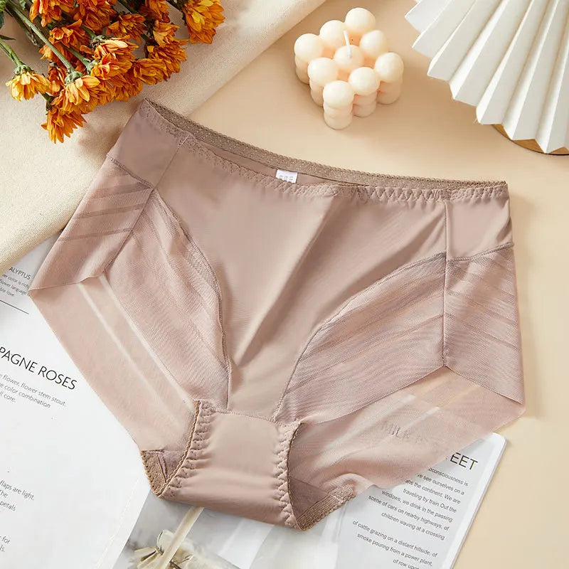 BreatheFit Lace High-Waist Briefs β Summer Tummy Control π«