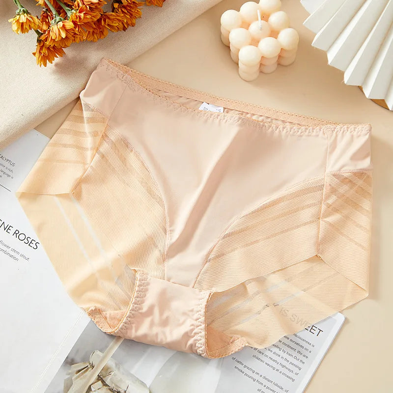 BreatheFit Lace High-Waist Briefs β Summer Tummy Control π«