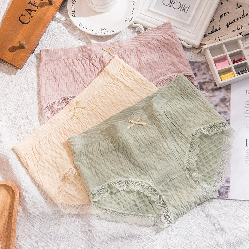 Intimate Thread Bowknot Lace Panty packs π¦