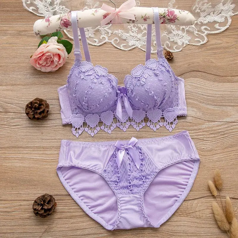 YouthBae Wireless Bra Push Up Sexy Lingerie set