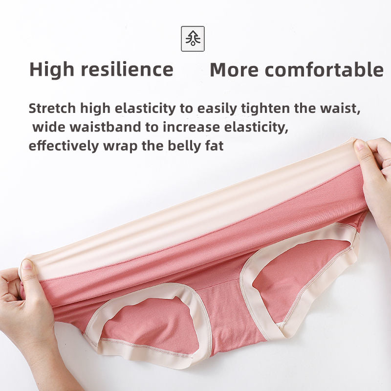 Women's high-waisted high-elastic cotton underwear anti-bacterial