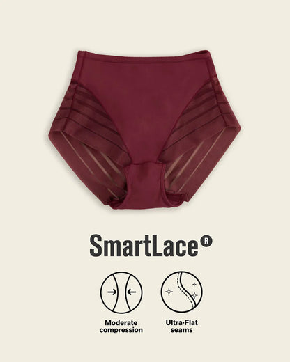 BreatheFit Lace High-Waist Briefs – Summer Tummy Control 💫