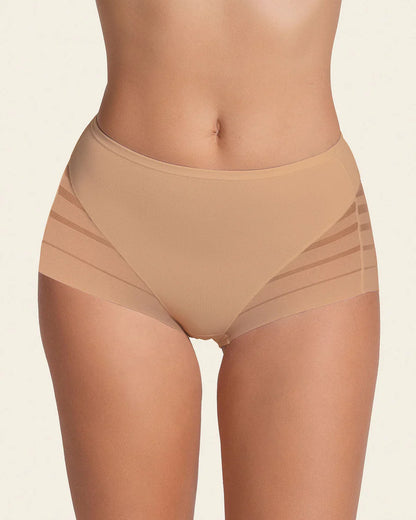 BreatheFit Lace High-Waist Briefs – Summer Tummy Control 💫