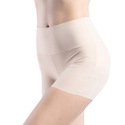 Women Safety Shorts Pants Seamless Thin Ice Silk High Waist Panties Seamless(Pack of 2)