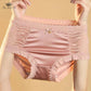 Youthbae's Satin Panties for Women Mid Waist Lace Trims Briefs