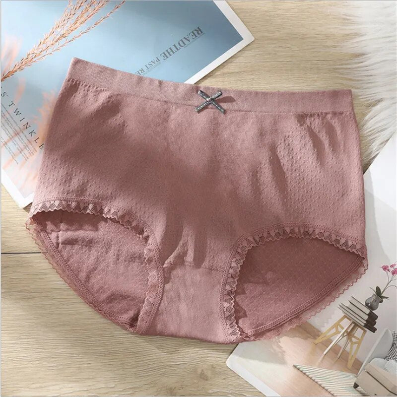 Women's Panty Casual Comfortable Breathable Briefs Mid Waist