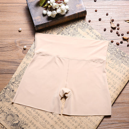 Women Safety Shorts Pants Seamless Thin Ice Silk High Waist Panties Seamless(Pack of 2)