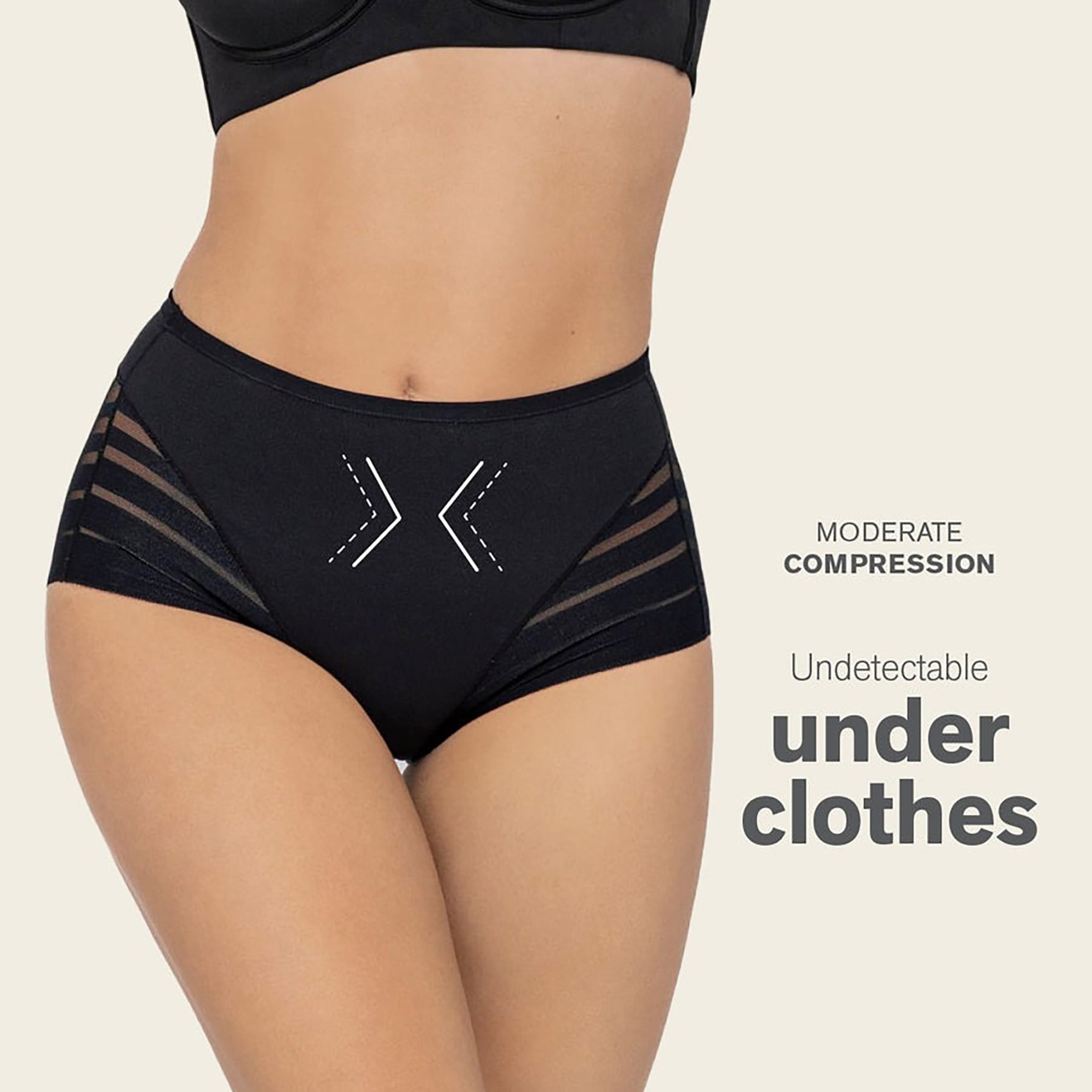 BreatheFit Lace High-Waist Briefs – Summer Tummy Control 💫