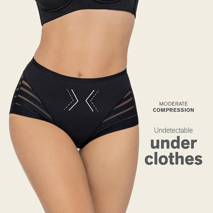 BreatheFit Lace High-Waist Briefs – Summer Tummy Control 💫