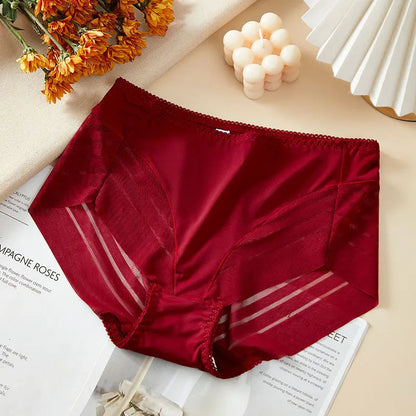 BreatheFit Lace High-Waist Briefs – Summer Tummy Control 💫