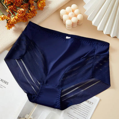 BreatheFit Lace High-Waist Briefs – Summer Tummy Control 💫