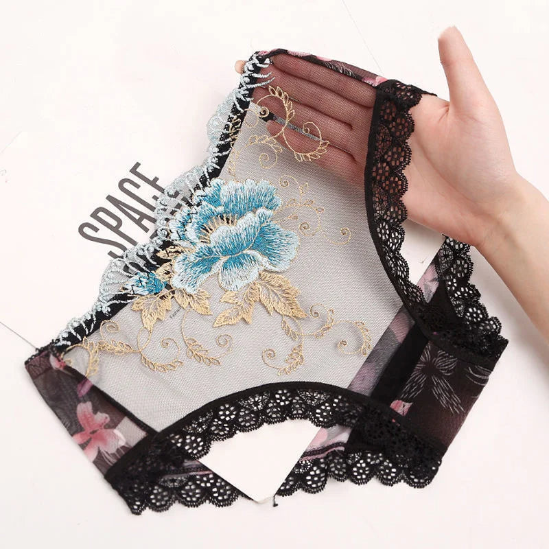 Lace flower Embroidered Seamless Panties 🌸