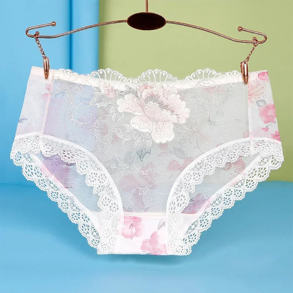 Lace flower Embroidered Seamless Panties 🌸