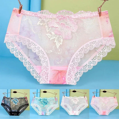 Lace flower Embroidered Seamless Panties 🌸