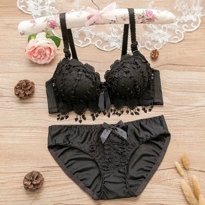 YouthBae Wireless Bra Push Up Sexy Lingerie set