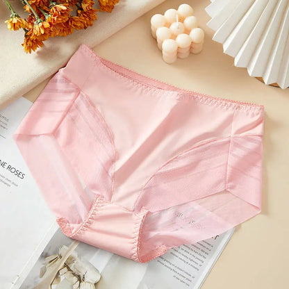 BreatheFit Lace High-Waist Briefs – Summer Tummy Control 💫