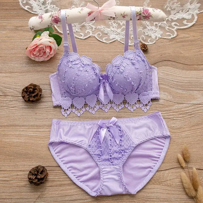 YouthBae Wireless Bra Push Up Sexy Lingerie set