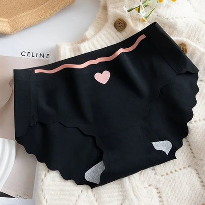 Ice Silk Seamless Heart ❤️ Panties