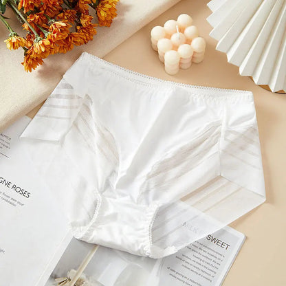 BreatheFit Lace High-Waist Briefs – Summer Tummy Control 💫