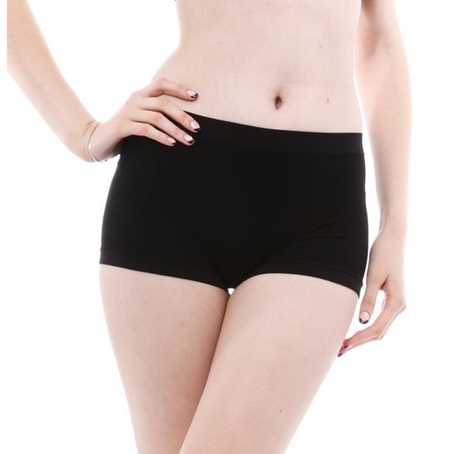Women's Stretchable shorts Panty || Seamless || Multi-colors (Pack of 3)