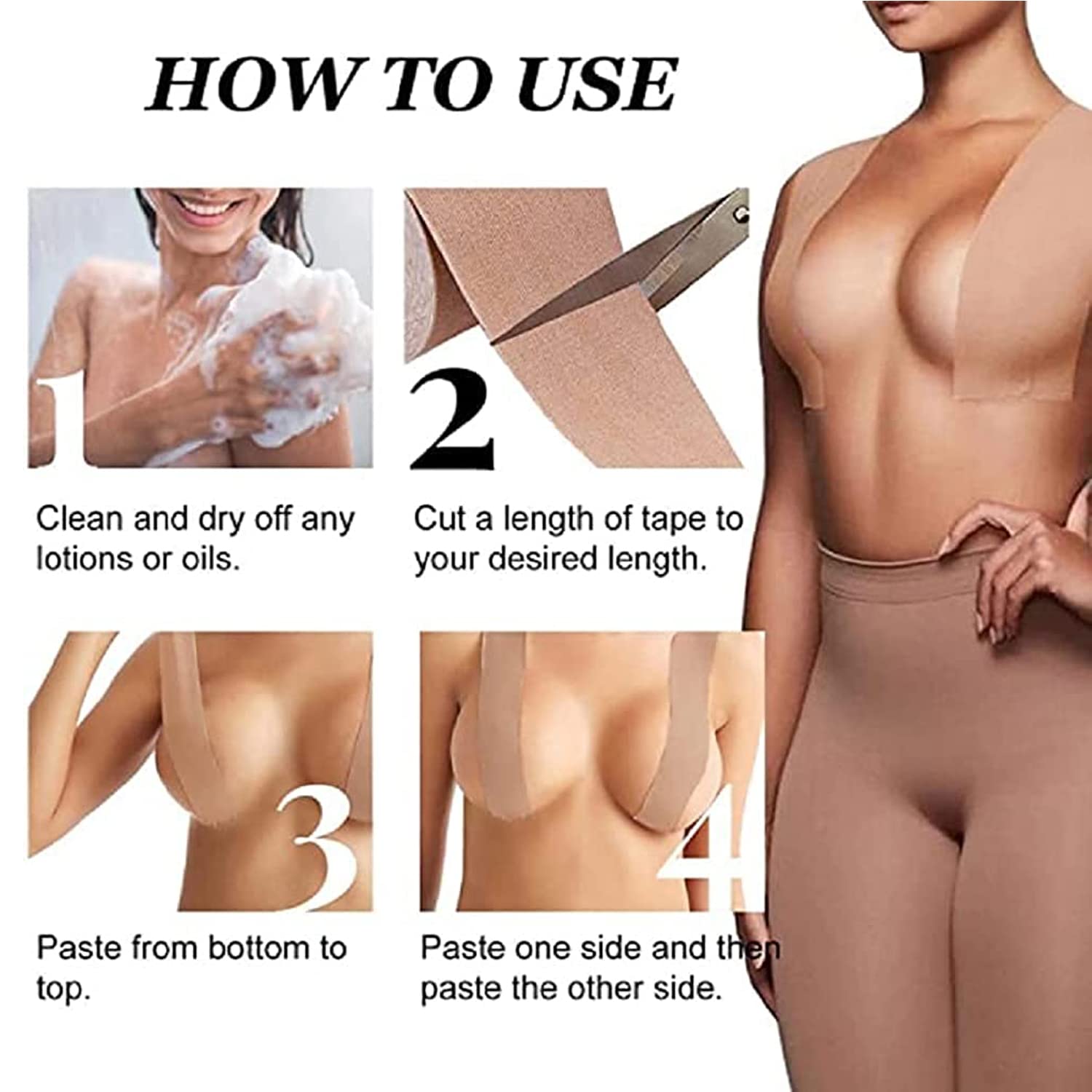 Boob Tape + Nipple Pasties + Fashion Tape