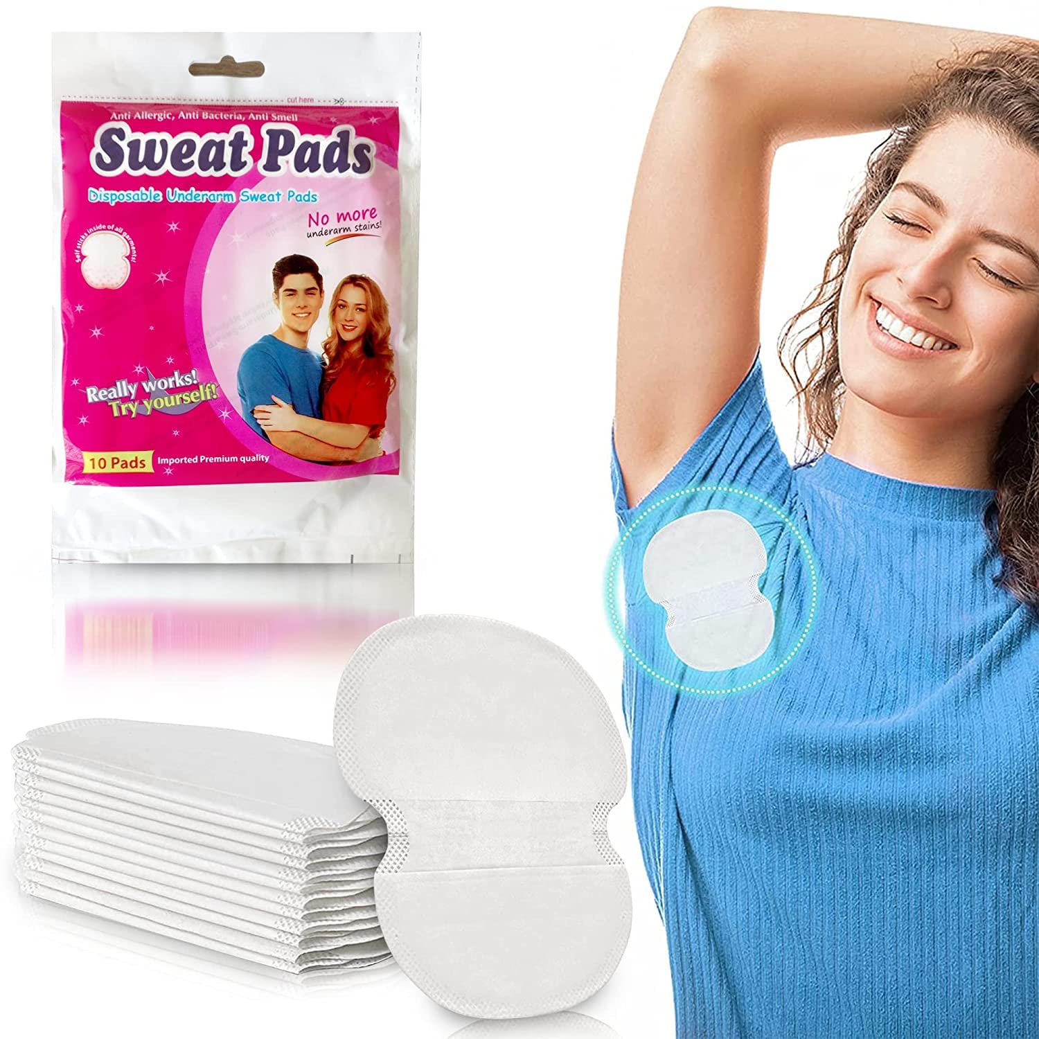 Sweat Pads For Underarms Unisex(Pack of 20)