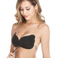 YouthBae Strapless Silicone Invisible Push-up and Women's Sticky Backless Bra